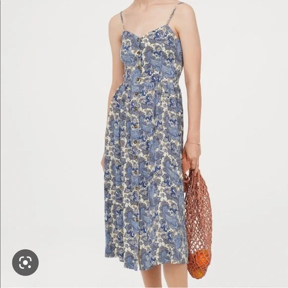 H&M | Dresses | Hm Size 6 Floral Paisley Midi Dress With Buttons | Poshmark H&M | Dresses | Hm Size 6 Floral Paisley Midi Dress With Buttons | Poshmark